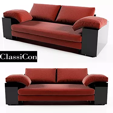 ClassiCon Lota: Elegantly Designed 3-Seater Sofa 3D model image 1 