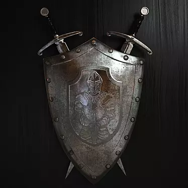 Knight's Guardian Sword and Shield 3D model image 1 