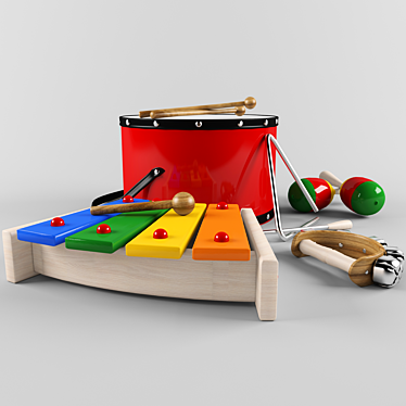 Melody Makers: Children's Musical Instrument Set 3D model image 1 