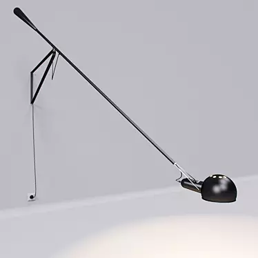 FLOS 265 Wall Lamp: Italian Design, Dual Color Options 3D model image 1 