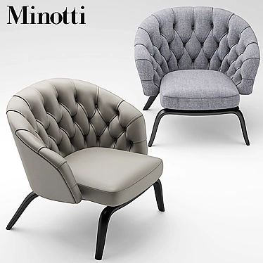 Cozy Minotti Winston Armchair 3D model image 1 