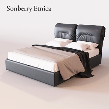 Russian-made Sonberry Etnica Bed 3D model image 1 
