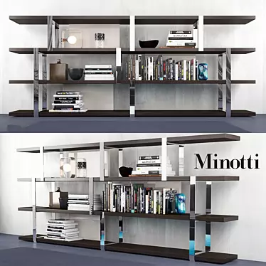 Dalton Bookcase: Modern Elegance 3D model image 1 