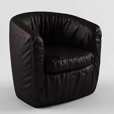 Modern Leather Seat 3D model image 1 