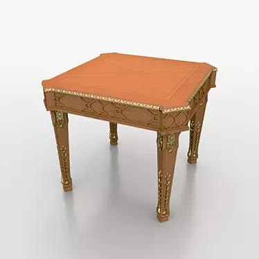 Classic Table 3D model image 1 