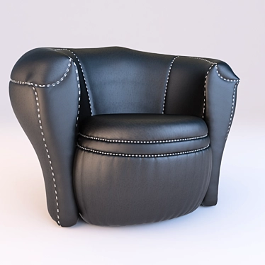 Cozy Lounge Chair 3D model image 1 