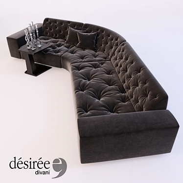 Elegant Modular Sofa CHANCE 3D model image 1 