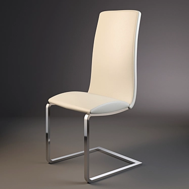 Chic Chrome Aero Chair 3D model image 1 