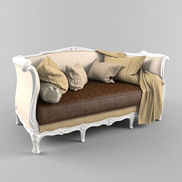 Luxury Comfort: PROVASI Sofa 3D model image 1 