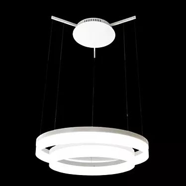  42W LED Pendant Light - White, 600mm Diameter 3D model image 1 