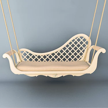 Romantic Love Seat: Hanging Bench 3D model image 1 
