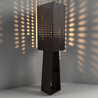 Elegant Cantori Floor Lamp 3D model image 1 