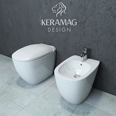 Keramag Citterio squat toilet and bidet