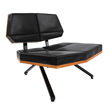 Sleek Swiss Lounge Chair 3D model image 1 