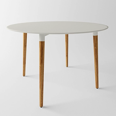 Sleek Scale-Checked Table 3D model image 1 