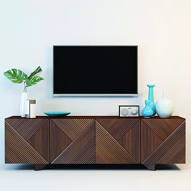 Modern Rosanna Ceravolo Media Console 3D model image 1 