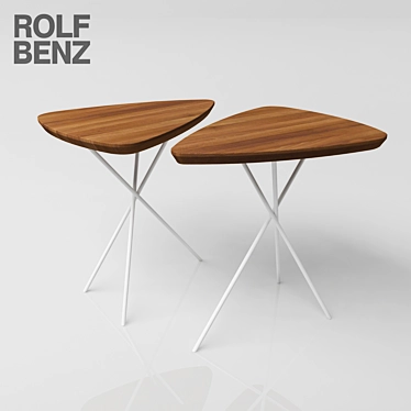 Minimalist Stainless Steel Coffee Table 3D model image 1 