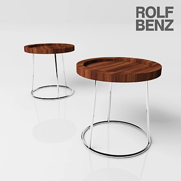 Modern Rustic Oak Coffee Table 3D model image 1 