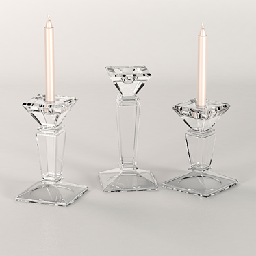 Boho Candle Holders 3D model image 1 