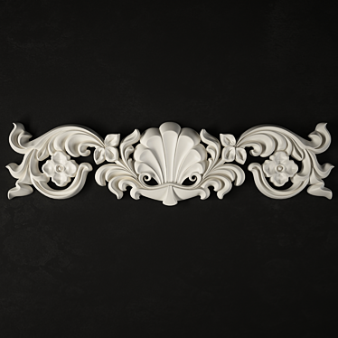 Title: Floral Stucco Molding 3D model image 1 