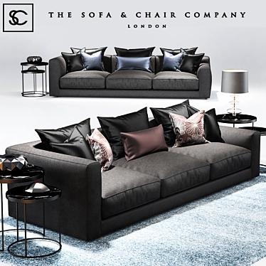 Elis Sofa Set: Luxury and Elegance 3D model image 1 