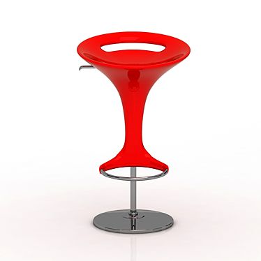 Sleek Adjustable Barstool: Discovery 3D model image 1 