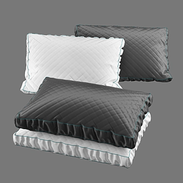 Cozy Comfort Pillows Set 3D model image 1 