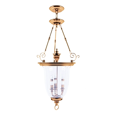 Elegant Cambridge Chandelier: Captivating Pendant 3D model image 1 