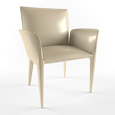 Elegant Mesh Arm Chair 3D model image 1 