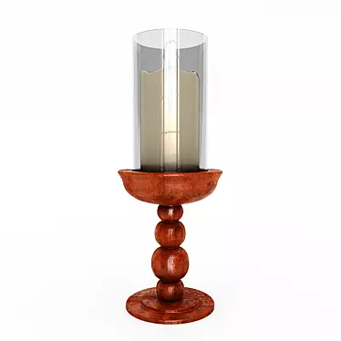 Elegant Interiors: 30cm Tall Candlestick 3D model image 1 