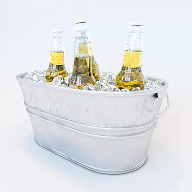 Ice Cold Beer Bucket 3D model image 1 