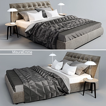 MisuraEmme Sumo Bed: Sleek and Stylish 3D model image 1 