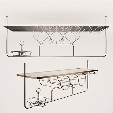 Suspended Kessebohmer Bar Shelf 3D model image 1 