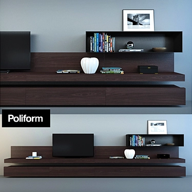 SINTESI TV Wall: Modern Design Icon 3D model image 1 