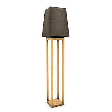 Elegant Tall Floor Lamp 3D model image 1 