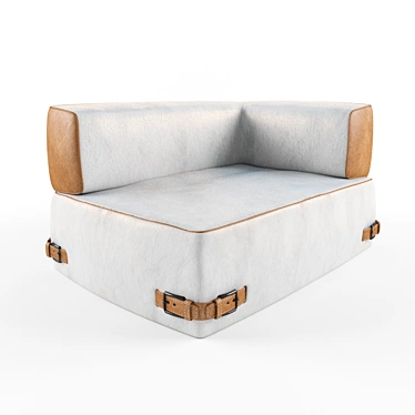 Luxury Fendi Soho Sofa | Sleek & Stylish 3D model image 1 