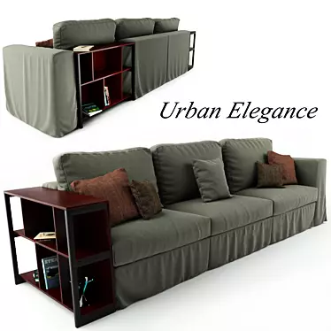 Modern and Chic Sofa 3D model image 1 