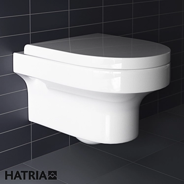 Italian Hatria Daytime Toilet: Sleek, Stylish Design 3D model image 1 