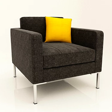 Sleek Paramount Lounge Chair 3D model image 1 