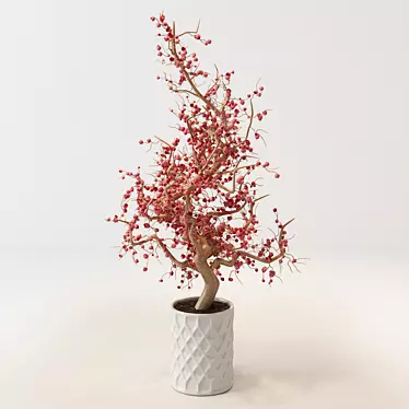 Floral Accents: Decorative Bushes 3D model image 1 