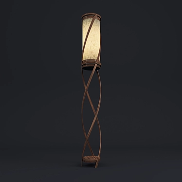 Elegant Tango Floor Lamp 3D model image 1 