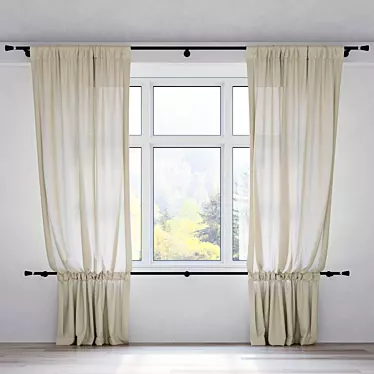 Curtains for the attic window