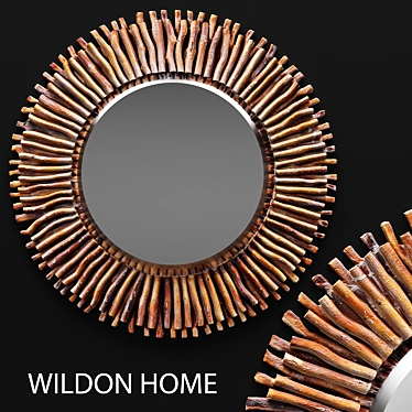 Elegant Piper Mirror: Wildon Home ® 3D model image 1 