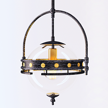 LUSSOLE LSP-9681: Elegant Italian Pendant Light 3D model image 1 