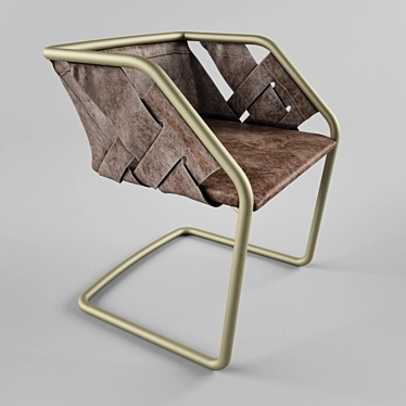  Henge TWO Strip Chair: Sleek Design and Perfect Dimensions 3D model image 1 
