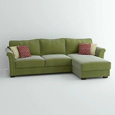 Modern Comfort: Sidney Sofa 3D model image 1 