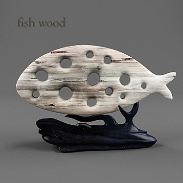 21584 Fish Wood Board 3D model image 1 