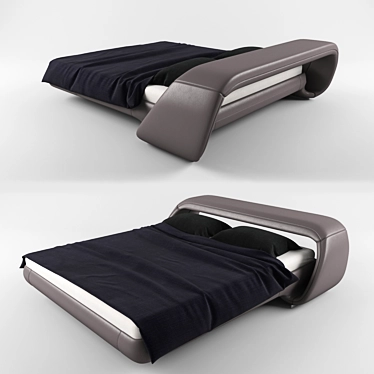 Luxury Air Lounge Bed by Meritalia 3D model image 1 