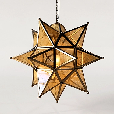 Bronzed Olivia Star Pendant 3D model image 1 