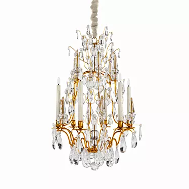 Elegant Crystal Chandelier - Mathieu 99650 3D model image 1 